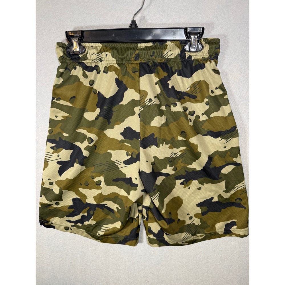 Nike Dri-FIT Mens Camo Athletic Shorts Green Camouflage Gym Training Small - Picture 2 of 9